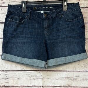 LC Lauren Conrad Dark Denim Jean Shorts